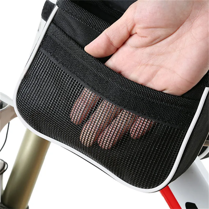 Передняя велосипедная Рама для горного велосипеда двойная сумка с телефоном