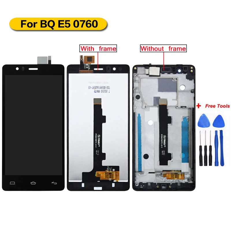 Для BQ E5 0760 ЖК дисплей и сенсорный экран 100% протестирован для Aquaris фотография с