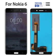 LCD Display 5.5"  For Nokia 6 2017 Nokia6 N6 TA-1000 TA-1003 TA-1021 TA-1025 TA-1033 1039 LCD Screen Panel Digitizer