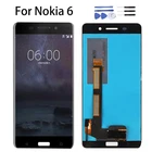 ЖК-дисплей 5,5 дюйма для Nokia 6 2017 Nokia6 N6 TA-1000 TA-1003 TA-1021 TA-1025 TA-1033 1039, ЖК-экран с дигитайзером