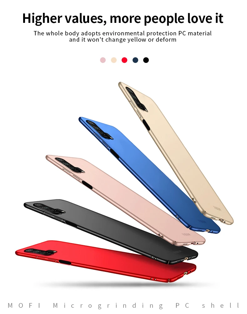 Для huawei Honor 20 Pro чехол MOFI классический матовый полный охват жесткий для крышки