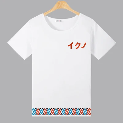Мужская футболка из полиэстера с короткими рукавами New Anime DARLING in the FRANXX|t-shirt anime|anime