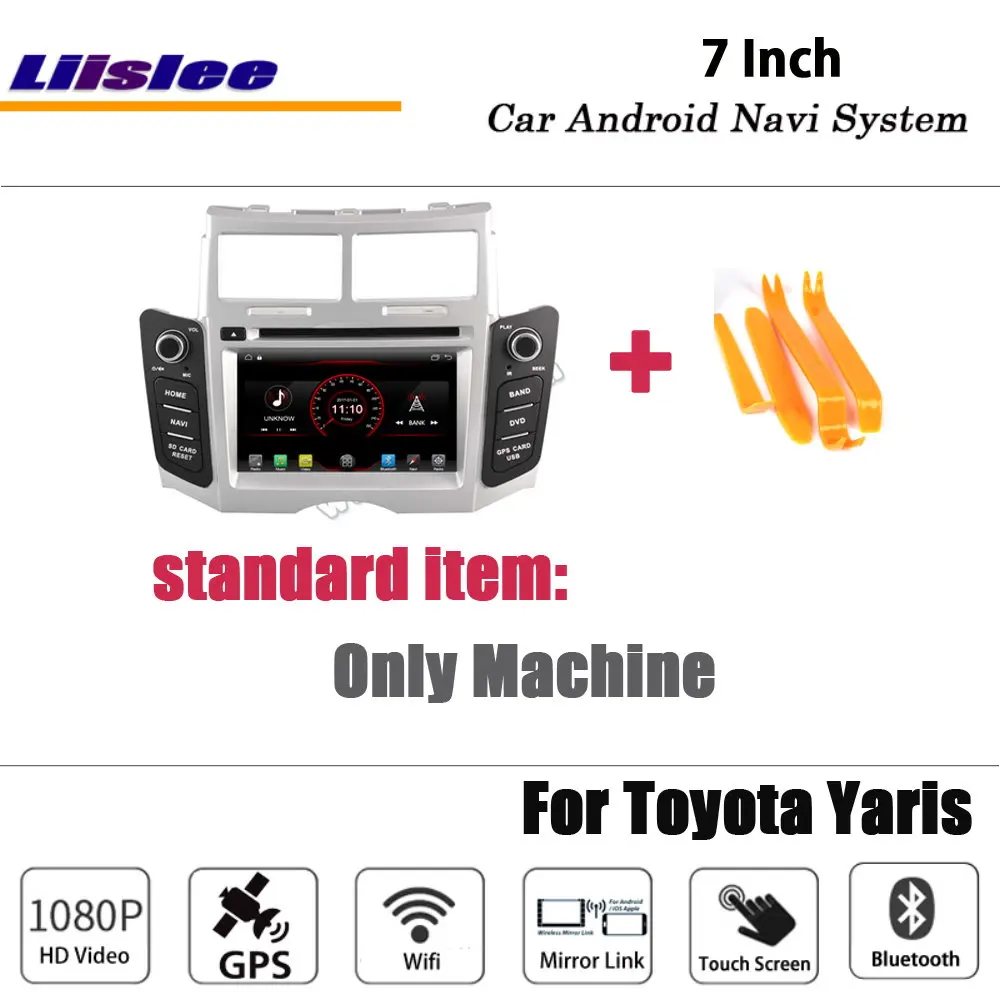 machine Liislee Android 8,1 для Toyota Yaris 2005~ 2011 для стерео-Радио автомобильной видеокамера BT Wi-Fi Carplay gps навигационная карта навигации Системы мультимедиа - Цвет: machine