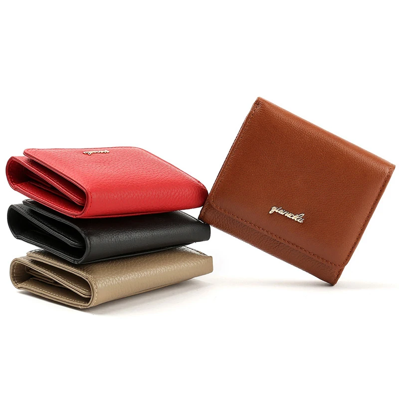 Кошелек из натуральной кожи для женщин женский маленький Бумажник Сумочка