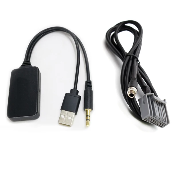 bluetooth with cable Biurlink Автомобильный Универсальный AUX USB 5 в музыкальный Bluetooth модуль адаптер беспроводной аудио адаптер AUX кабель для Honda Accord Civic - Название цвета: bluetooth with cable