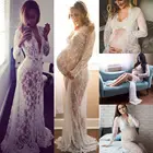 2018 кружевное длинное платье для беременных женщин платье для беременных Одежда для фотосъемки