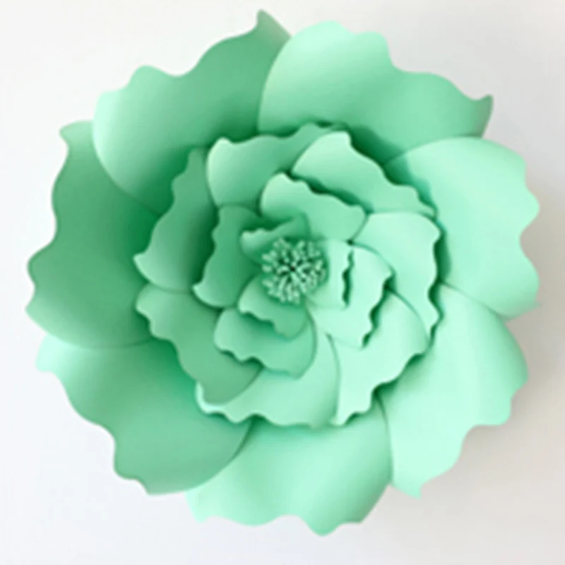 Joy-enlife 2 шт 20 см DIY Бумага цветы фон Декор курица вечерние Дети День рождения Свадьба Вечеринка домашний декор комнаты поставки - Цвет: Light Green