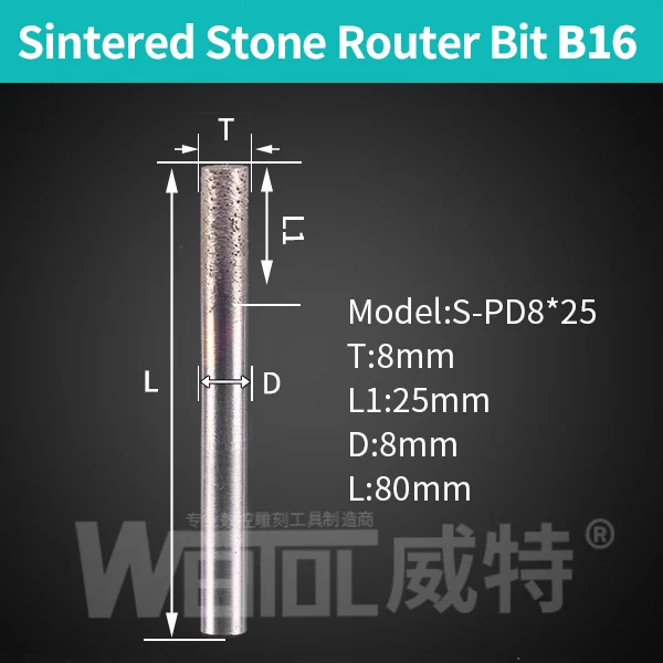 

Фрезы для гравировки WeiTol, твердосплавные