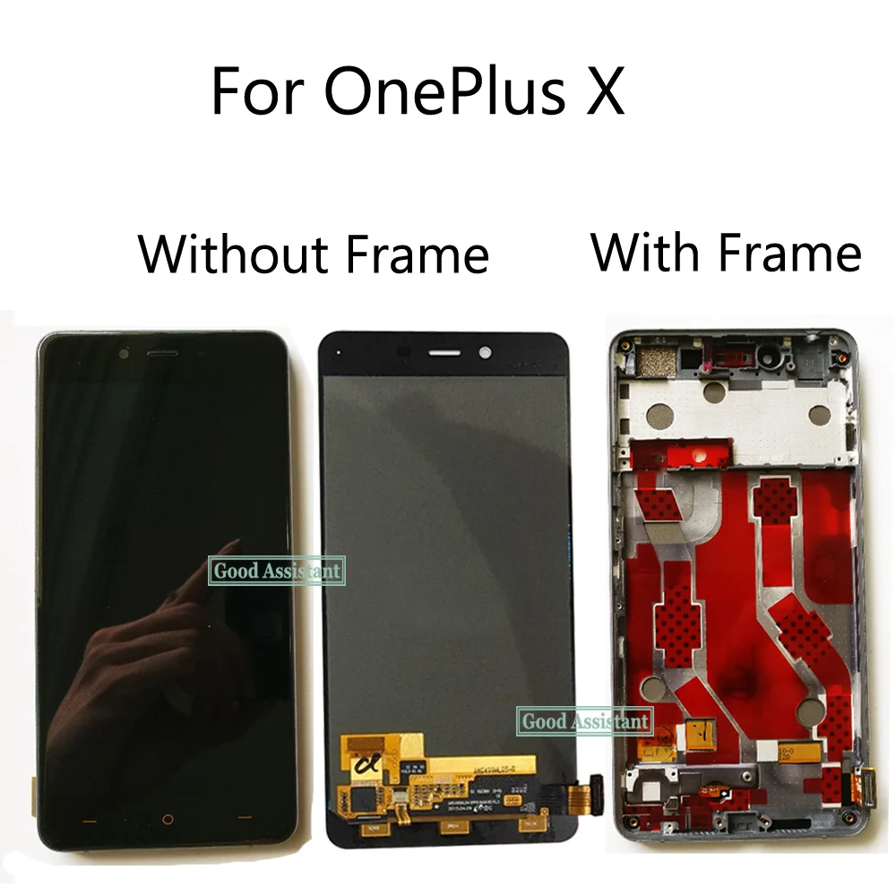 Оригинальный черный/белый 5 0 дюймов для OnePlus X E1001 E1003 ЖК дисплей сенсорный экран