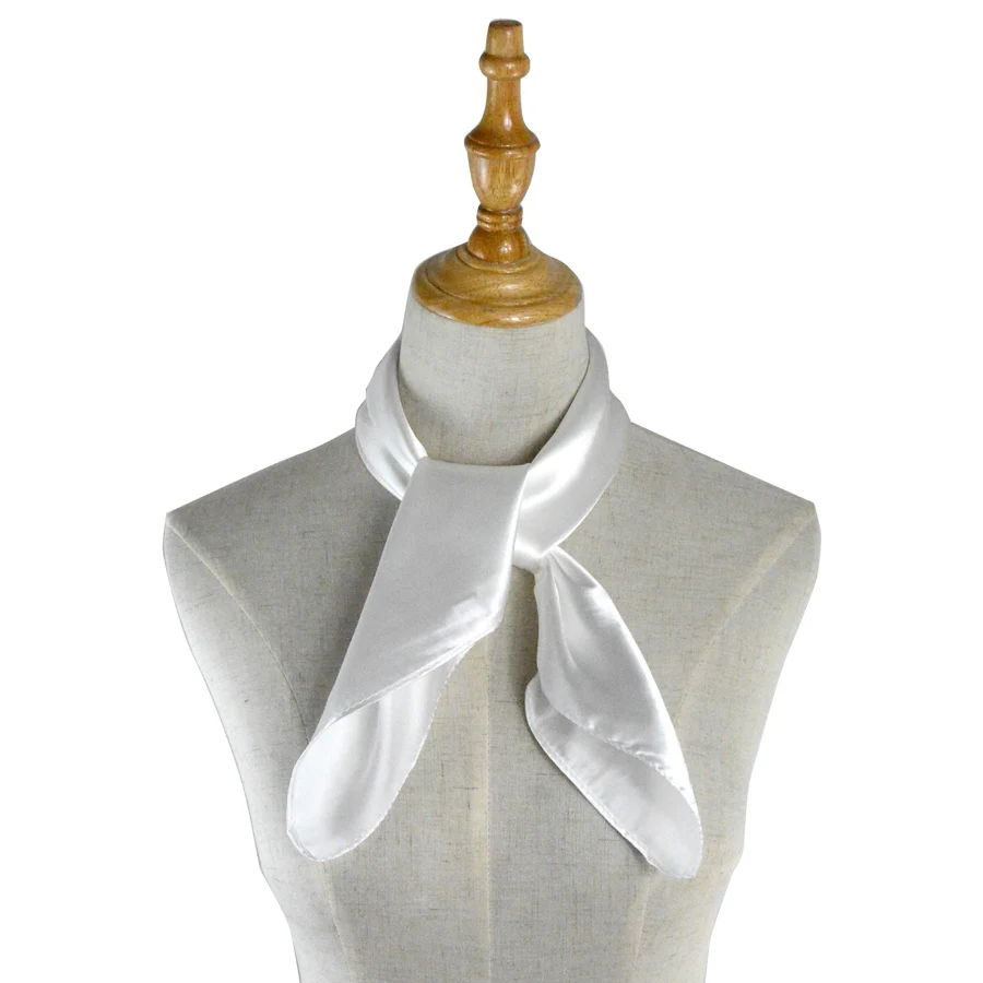 SISHION элегантный шарф 60 см * echarpes foulards femme женский белый атлас офисные женские