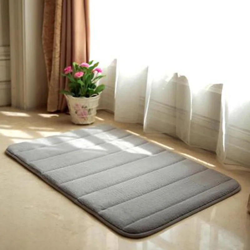bathroomrug bathroom mat absorbent rug long hair memory cotton cover kitchen door floor tapis salle de bain | Дом и сад