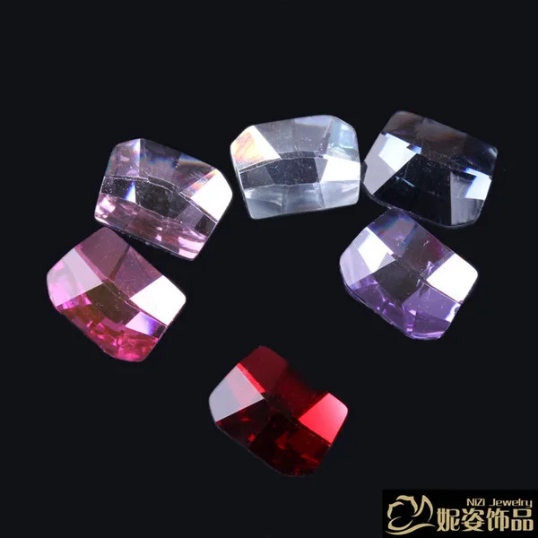 

Free Shipping 200pcs/bag 6x8mm Dysmorphism Shape Resin Rhinestones Flatback Beads Jewelry Decoration