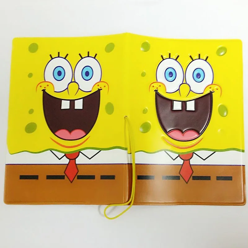 Чехол для паспорта с мультяшным изображением Губки Боба держатель кредитных