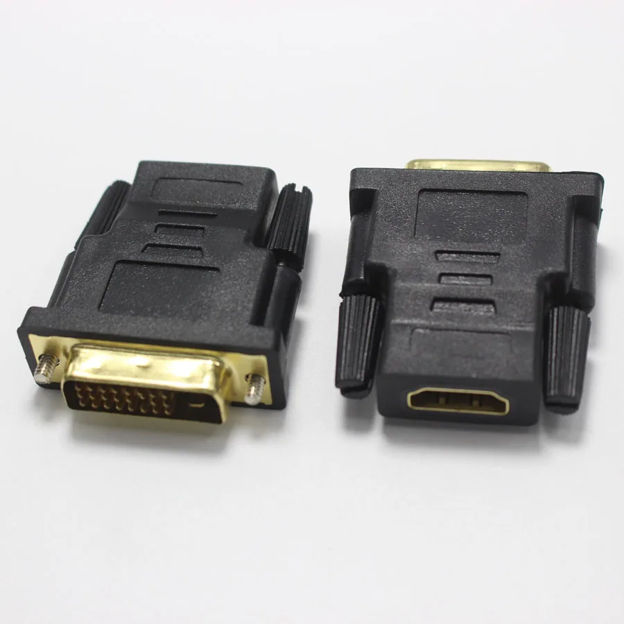 EClyxun 1 шт. позолоченный DVI 24 + штекер на HDMI разъем двунаправленный адаптера