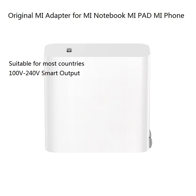 Xiaomi адаптер питания 45W Type C быстрое зарядное устройство Mi Notebook Air 15 6 20V 3.25A с