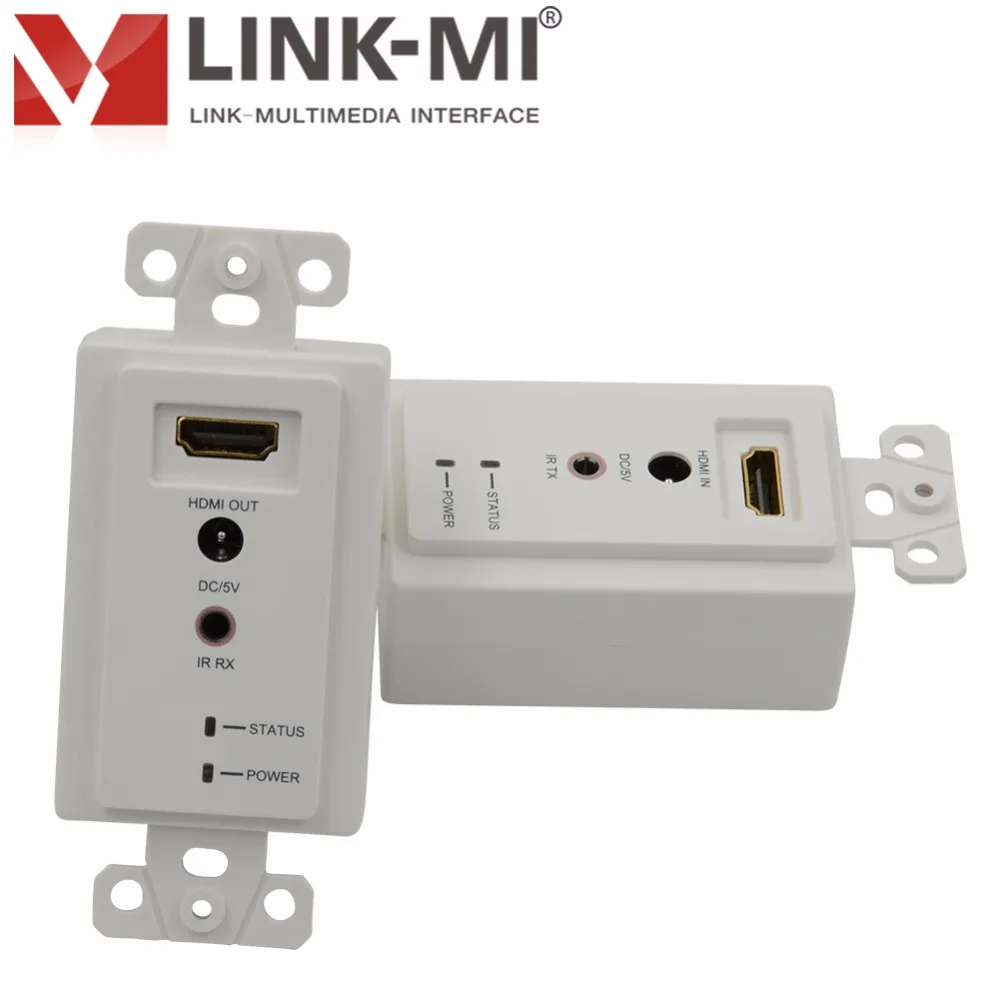 LINK MI 60M Wallplate HDMI Extender over Single Cat5e/6 с ИК 1080p 3D видео для Северной Америки стандарт