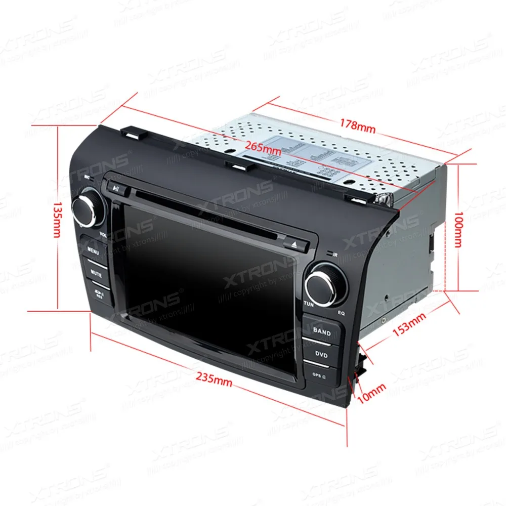 XTRONS 7 дюймов HD цифровой сенсорный экран автомобильный dvd плеер с экраном GPS Navigaton