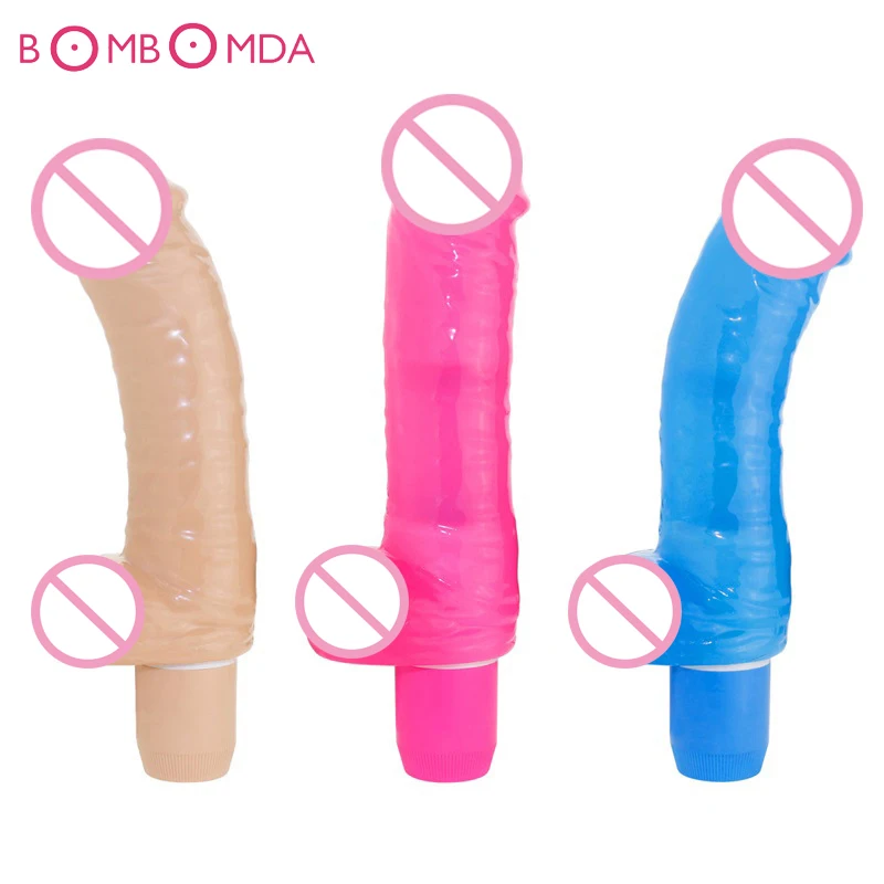 Хрустальный фаллоимитатор мягкий реалистичный большой пенис для лесбийского