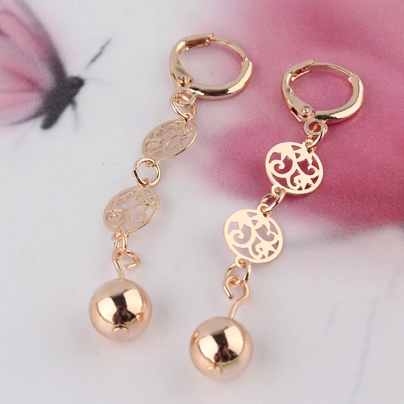 Винтажный комплект ювелирных изделий с ажурным цветком для женщин ожерелье