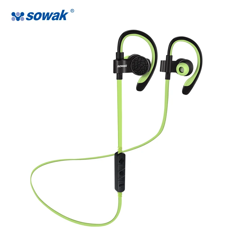 Sowak Bluetooth 4 1 Беспроводной спортивные наушники с защитой от пота для бега занятий в