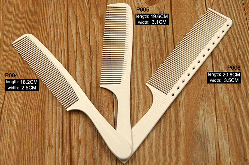 Белый Цвет углерода хвост гребень для парикмахера 1 шт. парикмахерские