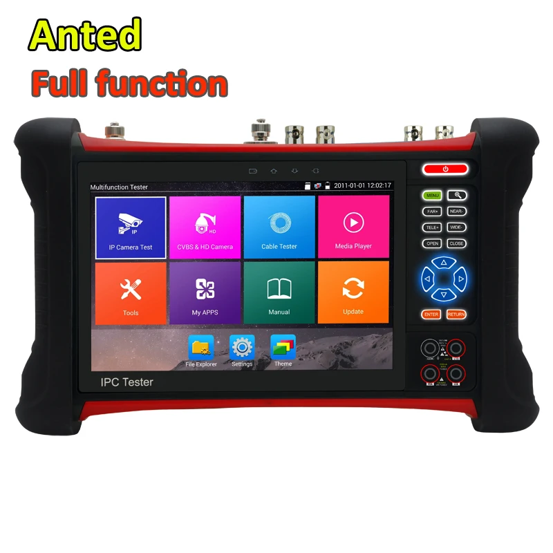 5 шт./лот профессиональный ручной тестер CCTV 8 Мп МП 4K IP + AHD CVI TVI SDI digital multi mete optical power