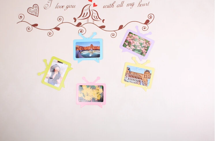 

Free Shipping 6 Inch DIY Hanging Paper Colorful Photo Frames For Home Decoration, 10pcs/Set, 50pcs/Lot