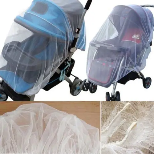 

2018 Brand New Newborn Toddler Infant Baby Stroller Crip Netting Pushchair Mosquito Insect Net Safe Mesh Buggy White