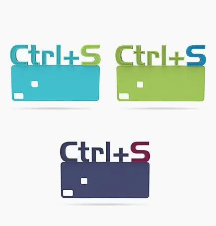 Ctrl S 3D Закладка Новинка 3D Силиконовые Закладки для книжных страниц маркер в качестве детского школьного приза 3 шт./компл - Цвет: Ctrl S