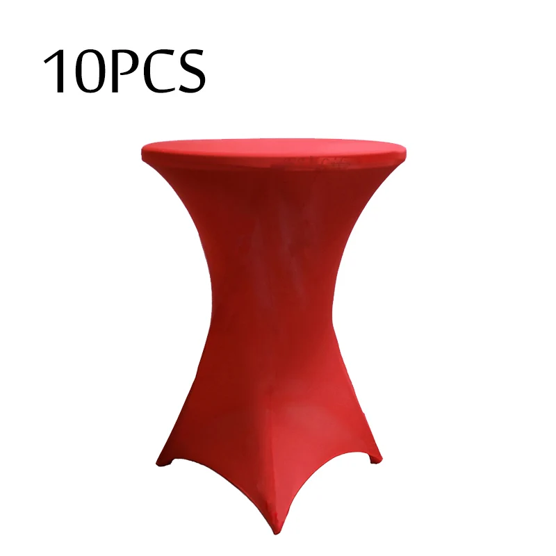 10 шт. Белый стрейч коктейль лайкра сухой бар чехол для стола из спандекса бистро