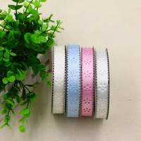 hollowed out plum embossed tape 2 5cm wide fine ultrasonic embossed tape clothing modification furniture factory direct sales