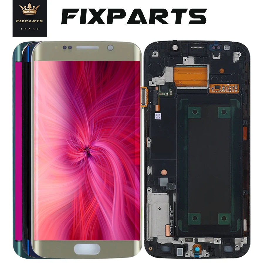 Оригинальный 5 1 дюймовый супер AMOLED дисплей для SAMSUNG Galaxy S6 edge LCD + рамка G925 G925F