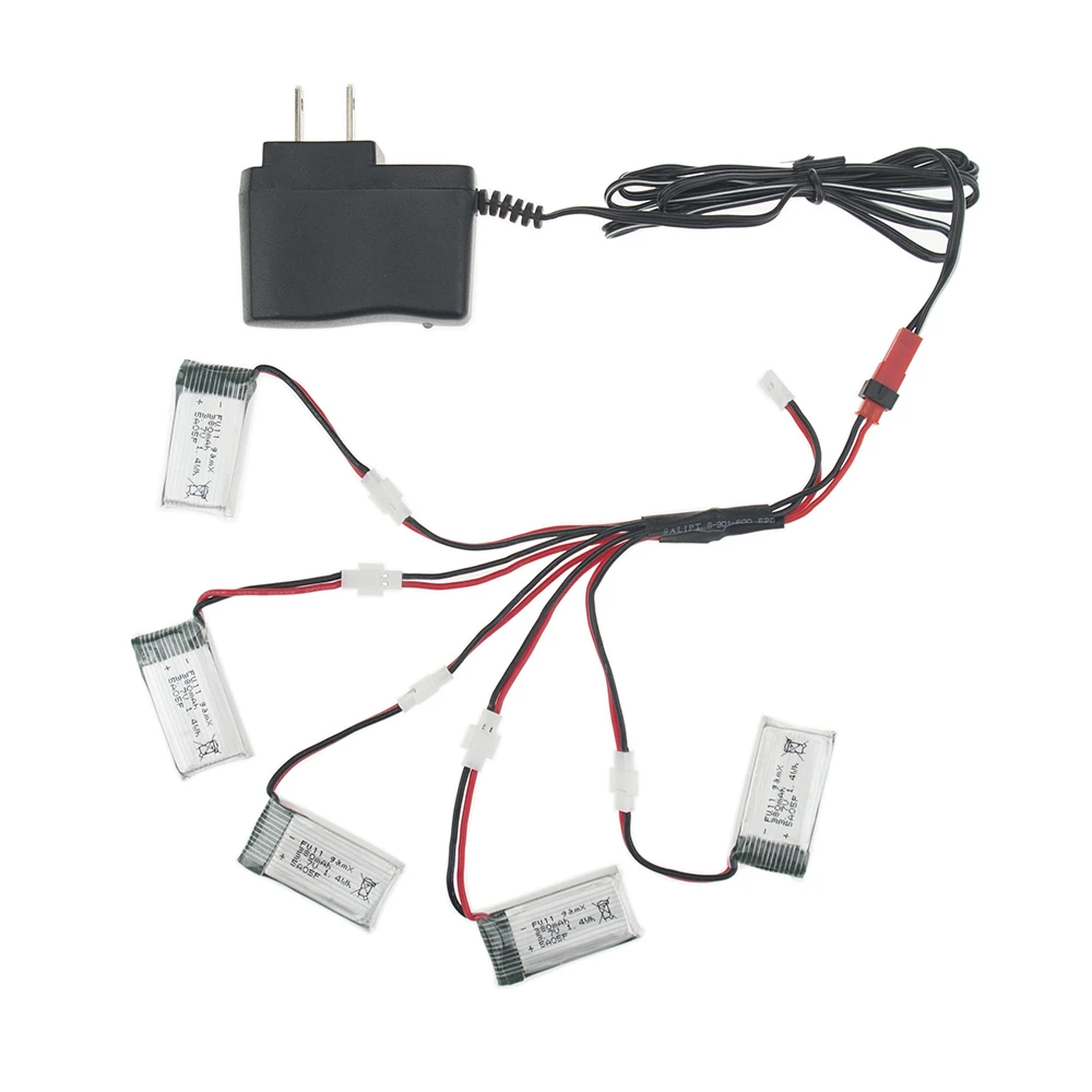 5 шт. 3 7 V 380mAh LiPo батарея с зарядным устройством для JRC H6C Hubsan H107 DM003 RC беспилотные