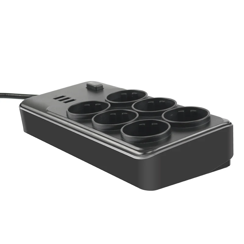 Многоразъемная силовая лента штепсельная вилка европейского стандарта гнездо