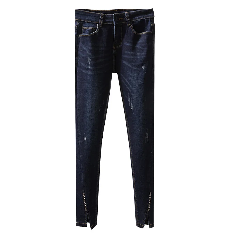 

Slim Jeans for Woman Autumn Skinny High Waist Jeans Women Stretch Waist Elastic Ankle Length Girls Pants Pencil Pants