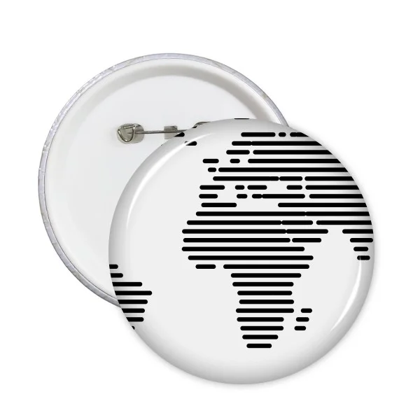 Красивая простая черная белая линия мира многоцветная карта иллюстрация страны
