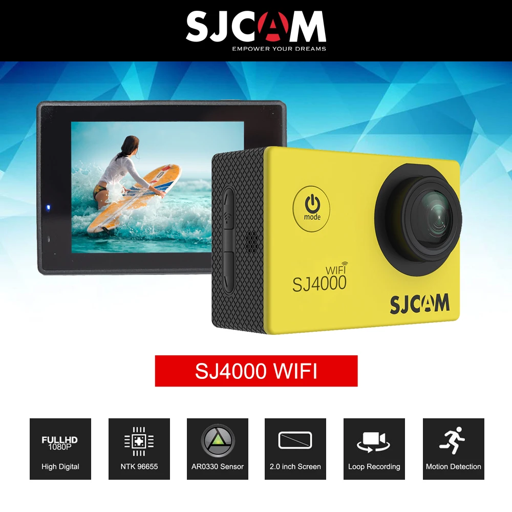 Оригинальный SJCAM SJ4000 WI FI Действие Видео Камера 1080 P Full HD серии 2 0 ЖК дисплей
