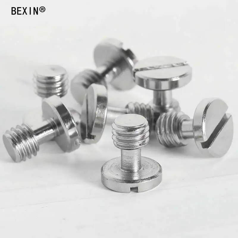 2pcs LS016 3/8" UNC iron camera screw with Slotted Drives for tripod monopod ball head quick release plate Arca Swiss | Электроника