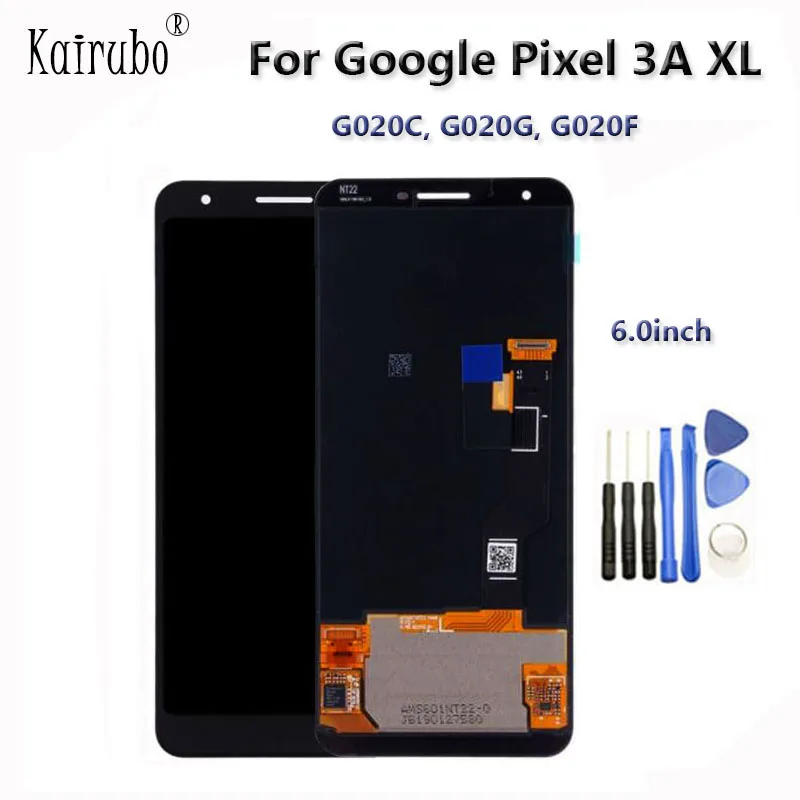 ЖК-дисплей 6 0 дюйма для Google Pixel 3a XL сенсорный экран дигитайзер запасные части