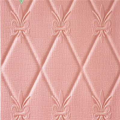 Розовый 3D geometric pattern soft package wallpaper study dining room living room bedroom waterproof anti-collision foam wall stickers - Цвет: Розовый