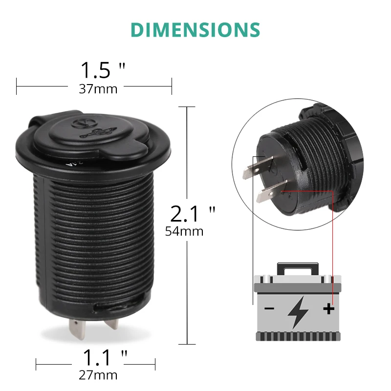 Автомобильное зарядное устройство с двумя USB-портами и ЖК-дисплеем 4 2 А |
