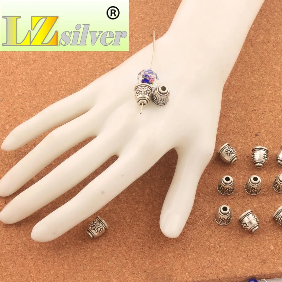 

Plum Flower Bell Cone End Caps 10x10mm 200PCS zinc alloy Bead cap Jewelry Findings Components L1087