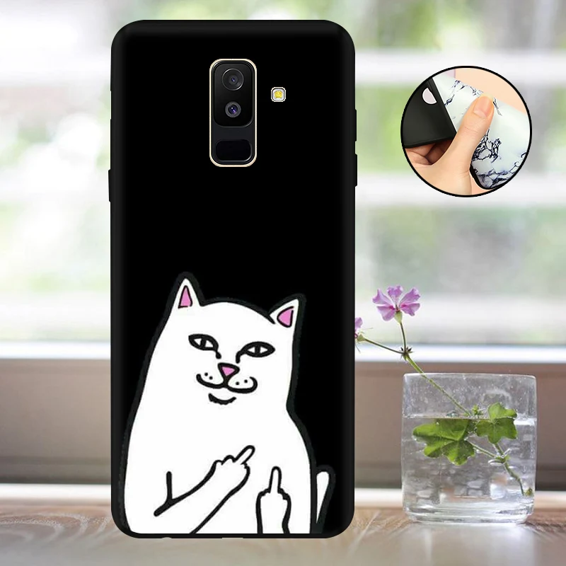 Мягкий A600 A605F чехол для Funda samsung A6 чехол силиконовый матовый задний Чехол для Capas samsung Galaxy A6 Plus чехол бампер - Цвет: ZZM