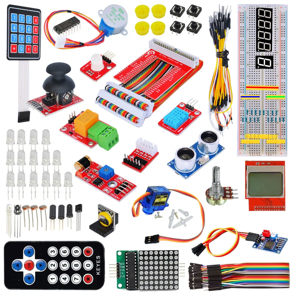 Новый Aadvanced Обучающий набор для Raspberry Pi 3 2 Модель B/B + с GPIO V2 Плата расширения DHT11