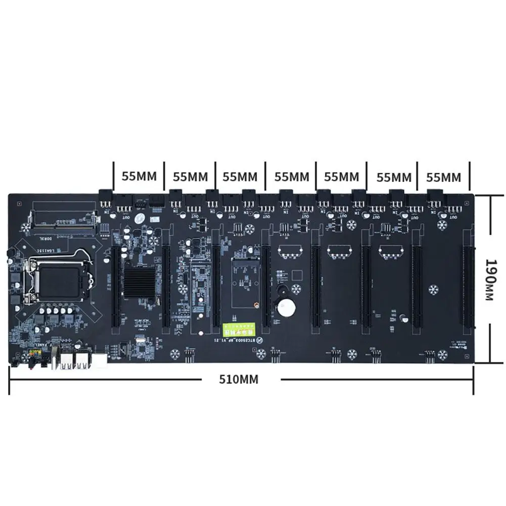 EastVita B250 системная плата материнская плата LGA 1151 DDR3 8 Графика карты SATA3.0 добыча материнская плата r20