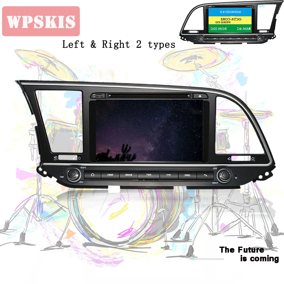 Автомобильный мультимедийный проигрыватель Android 9 0 Восьмиядерный 4 Гб ОЗУ 64 ПЗУ с