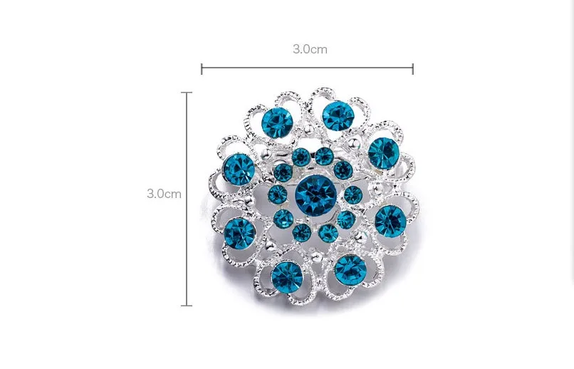 Popular brooch jewelry Zinc-alloy round cut diamond-love heart pin European style brooches collar for gifts | Дом и сад