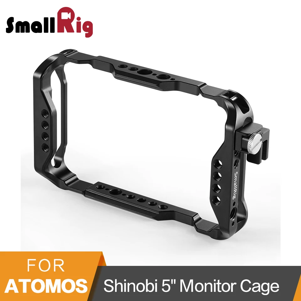 SmallRig для Atomos Shinobi " клетка для AtomX Shinobi держатель для монитора с железнодорожный вокзал/Arri местоположения отверстие/HDMI Кабельный зажим-2305