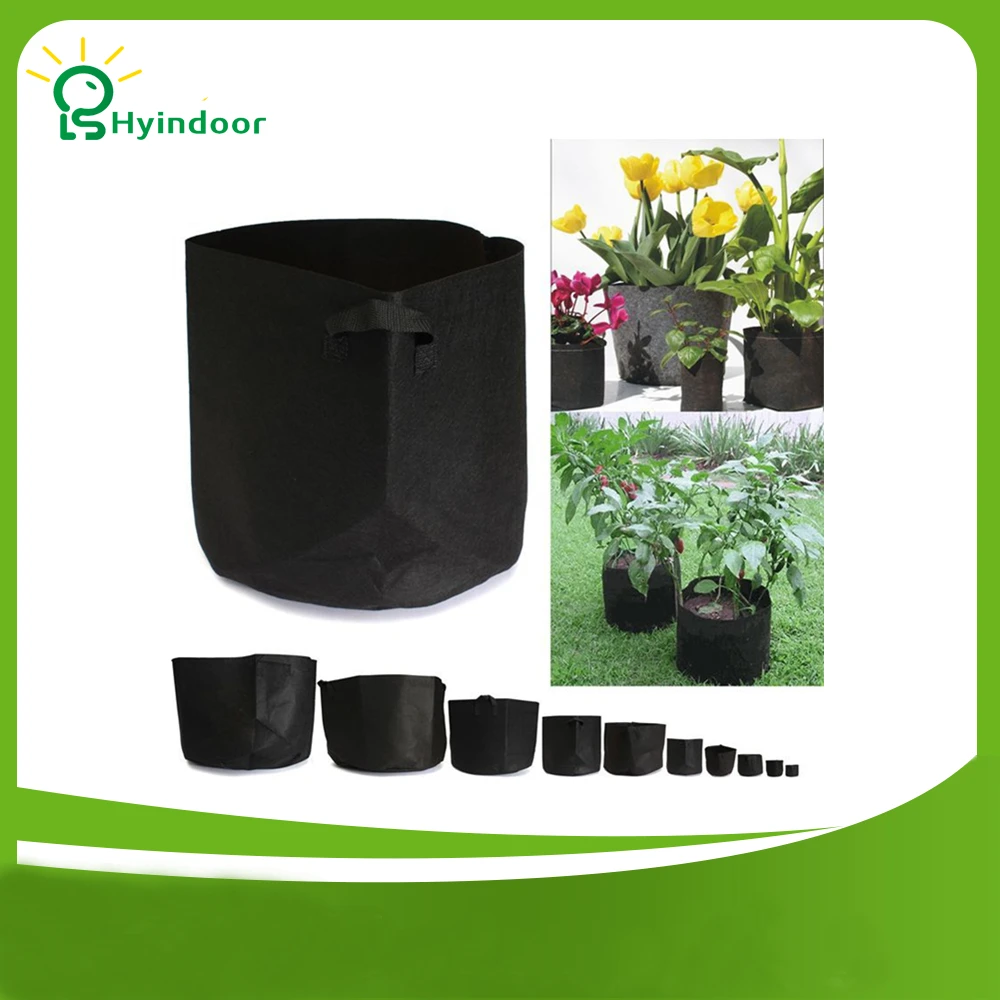 5 галлонный круглый тканевый горшочек мешочки для растений мешки выращивания