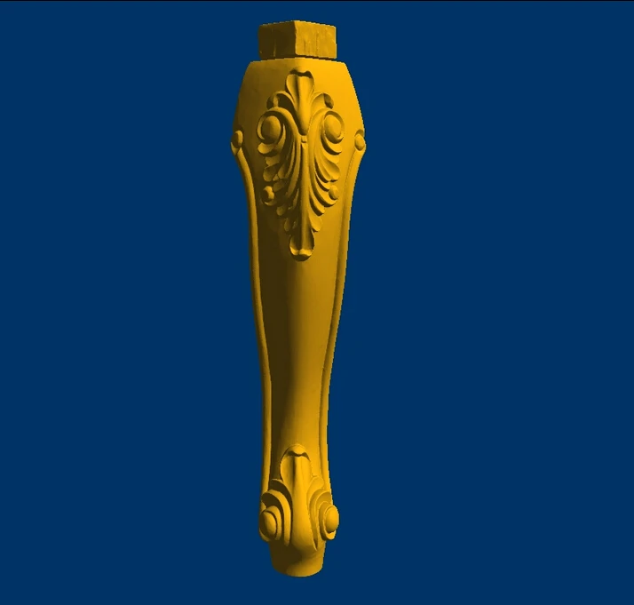 

3D model STL Dressing table leg Western Furniture leg--8